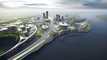 Virtual Liberland Metaverse City designed by Zaha Hadid Architects