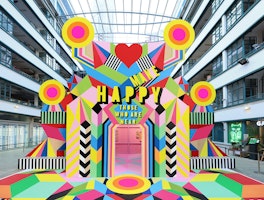 Morag Myerscough Spreads Happiness through Make Happy Installation