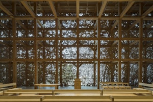 Niijima's Imaginary Forest's Beauty in a Translucent Religious Edifice