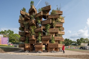 The Beauty of Garden of Communities Pavilion by Hello Wood