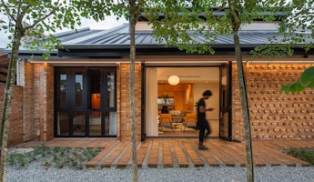 Futurground Rejuvenates an Old House into a Brickwood Villa