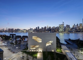 A Combo of Concrete, Light, and Warm Public Spaces in Hunters Point Library